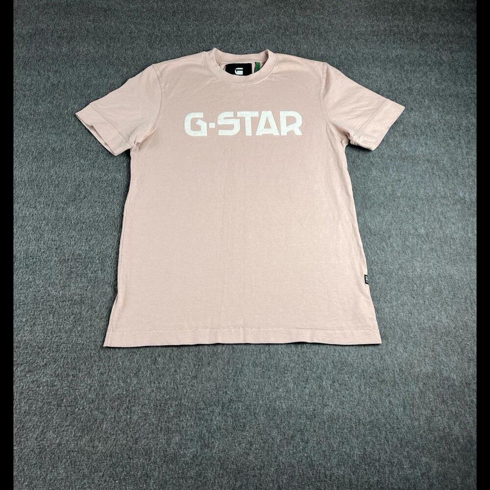 G-Star Raw Dirty Pink Mens T-Shirt Sz Large‎